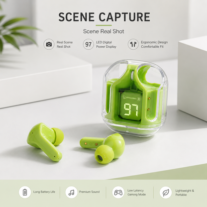 Nexora Crystal Clear Earbuds