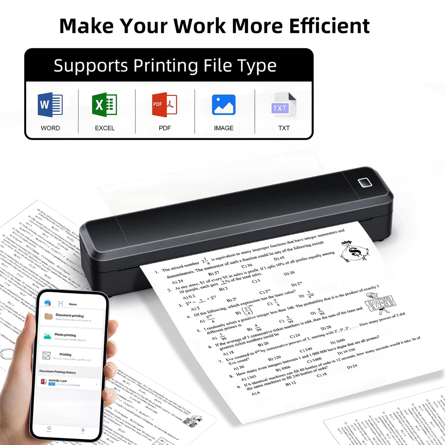 Mini A4 Thermal Printer