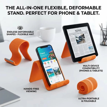 Flexible Silicone Stand – Phone, Tablet & Laptop Holder