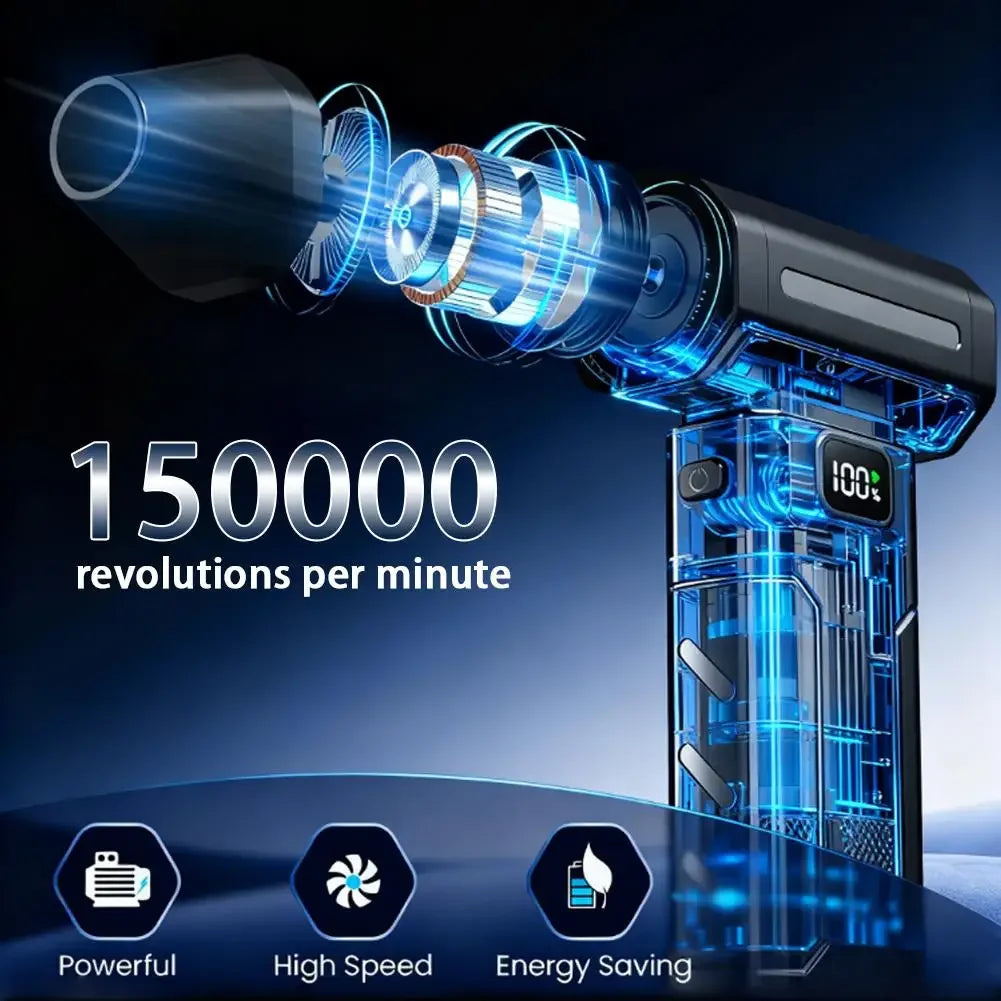 Nexora X8 TurboJet Pro™ – 150,000 RPM Wireless Air Blower