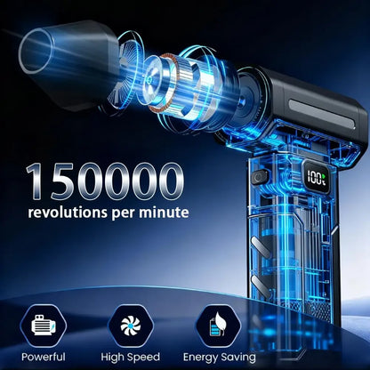 Nexora X8 TurboJet Pro™ – 150,000 RPM Wireless Air Blower