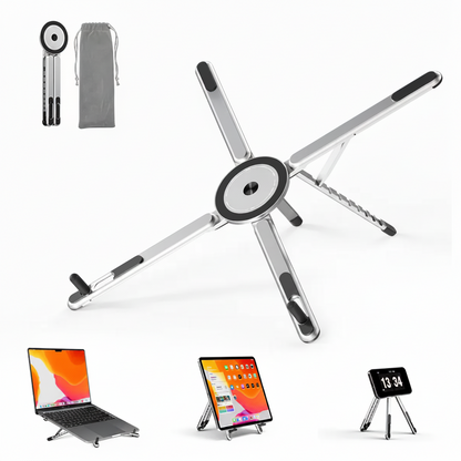 Nexora GripFlex Pro™ – Magnetic 360° Foldable Multi-Device Stand