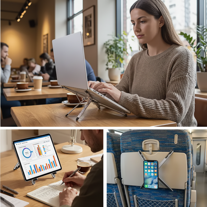 Nexora GripFlex Pro™ – Magnetic 360° Foldable Multi-Device Stand
