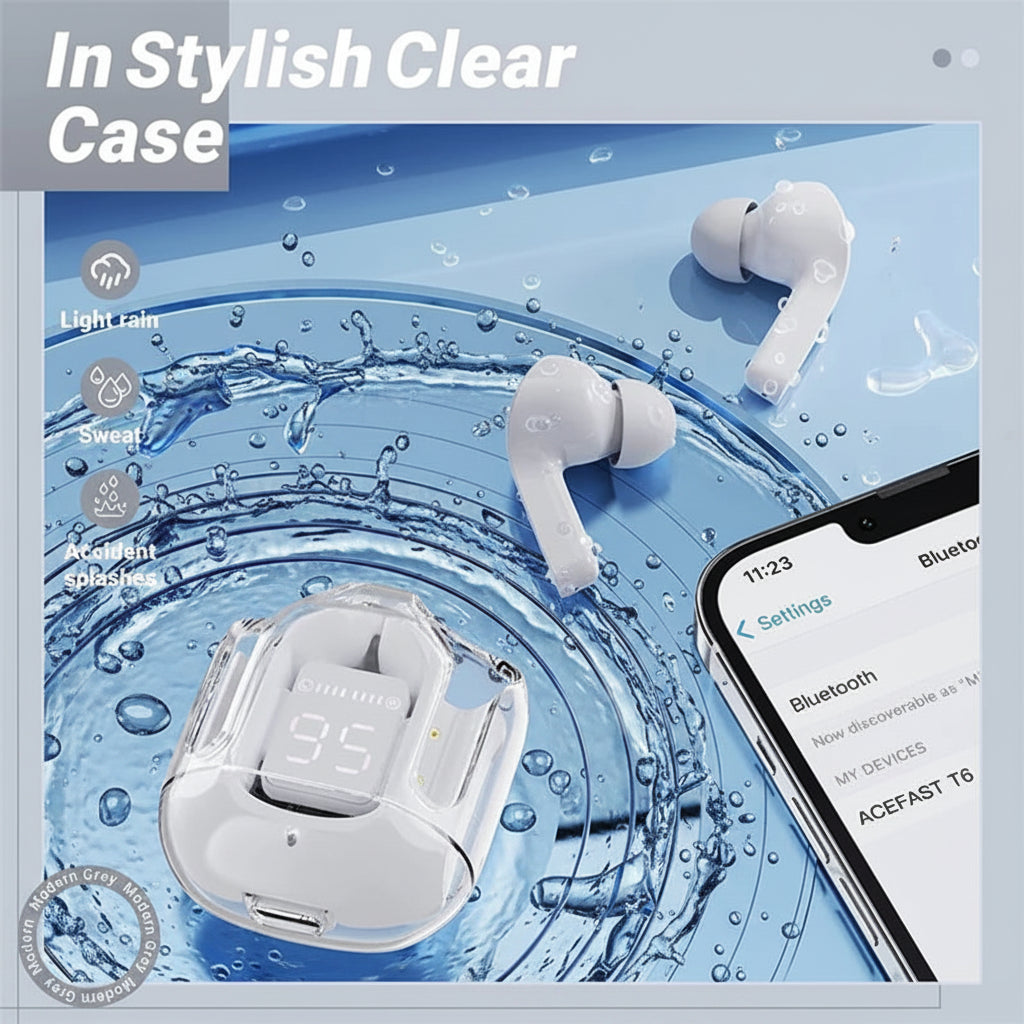 Nexora Crystal Clear Earbuds